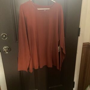 a.n.a Women's Terracotta Long Sleeve Top